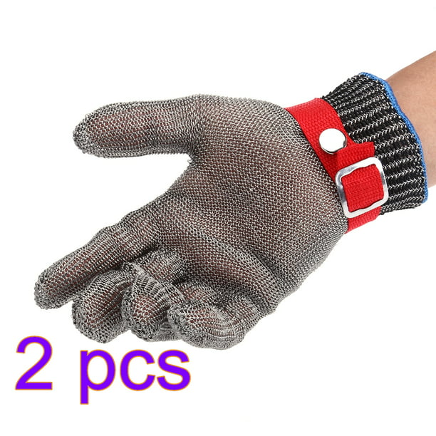 Cut Metal Mesh Proof Stab Resistant Breathable Stainless Steel Wire Work Gloves